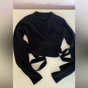 small capezio wrap sweater top